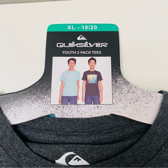 Quicksilver Youth 2 pack Tee Shirts, NWT. - Picture 3 of 8